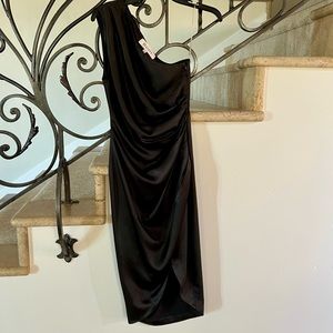 Elliatt one shoulder black formal dress